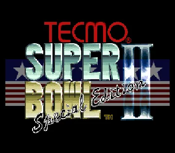 Tecmo Super Bowl II - Special Edition (USA) screen shot title